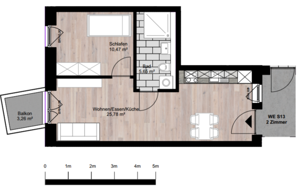 Wohnung zur Miete 892 € 2 Zimmer 48,7 m²<br/>Wohnfläche 3.<br/>Geschoss ab sofort<br/>Verfügbarkeit Sörensenstr. 14-16 Gaarden - Süd / Kronsburg Bezirk 4 Kiel 24143