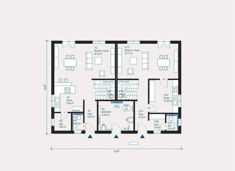 Doppelhaushälfte zum Kauf 550.500 € 4 Zimmer 131 m² 270 m² Grundstück Deufringen Aidlingen 71134