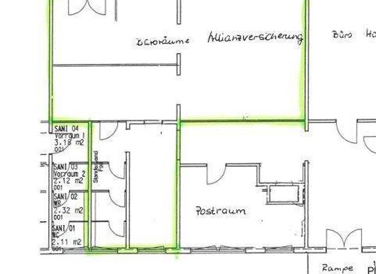 Bürogebäude zur Miete provisionsfrei 555 € 92,1 m² Bürofläche Platanenstraße 6 Lusan Gera 07549