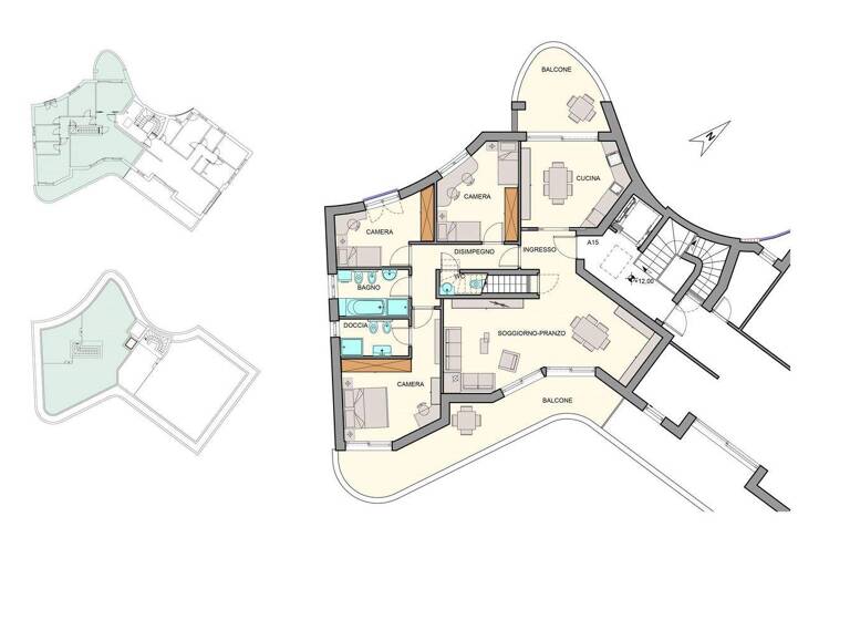 Penthouse zum Kauf 1.450.000 € 4 Zimmer 118,9 m² 4. Geschoss Amba-Alagi-Straße 2 Bozen 39100