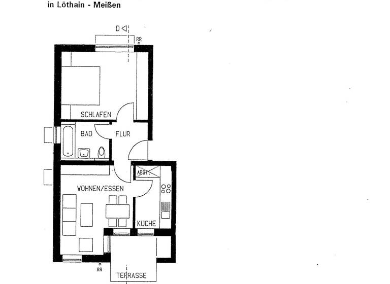Wohnung zur Miete 310 € 2 Zimmer 48 m²<br/>Wohnfläche EG<br/>Geschoss ab sofort<br/>Verfügbarkeit Steigerstraße 9c Löthain Käbschütztal 01665
