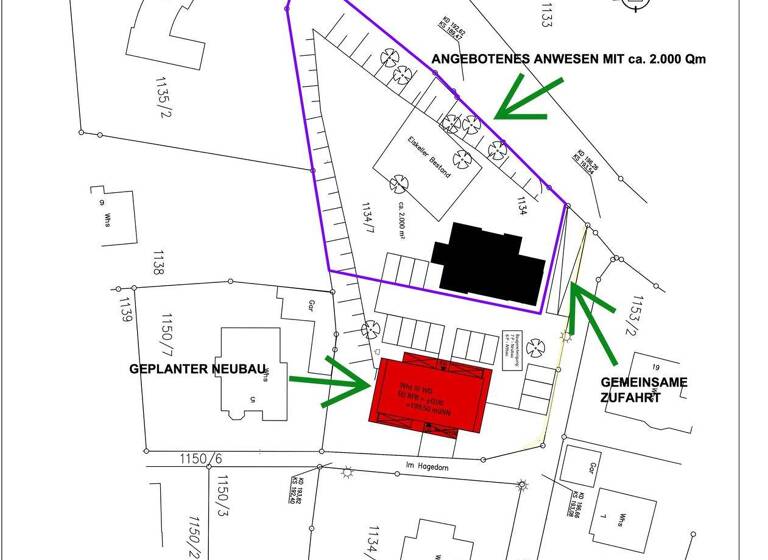 Grundstück zum Kauf 950.000 € 2.000 m² Grundstück Obertorstraße 17 Lahr Lahr/Schwarzwald 77933