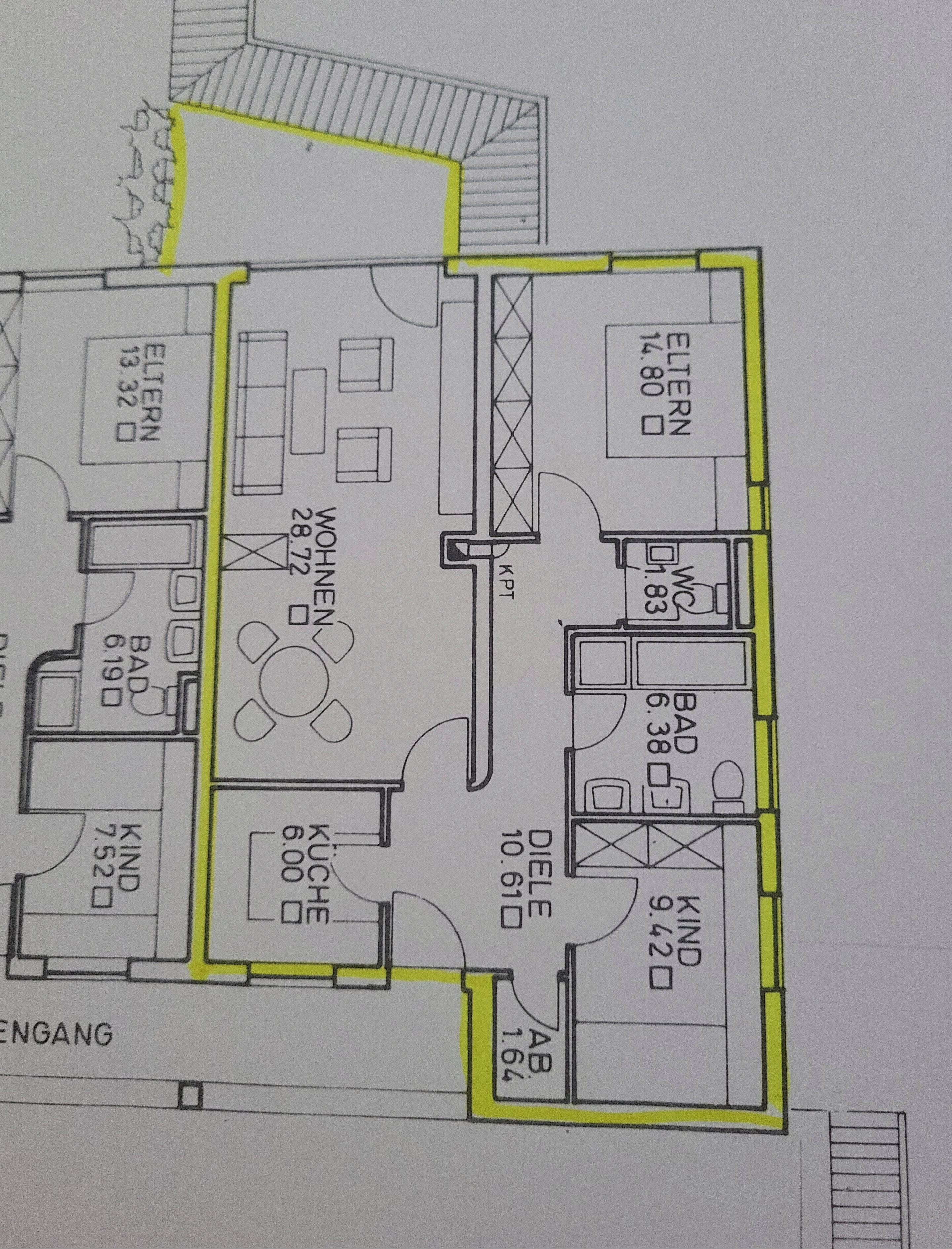 Wohnung zum Kauf 320.000 € 3 Zimmer 79,7 m²<br/>Wohnfläche 2.<br/>Geschoss Oberhausen - Süd Augsburg 86154