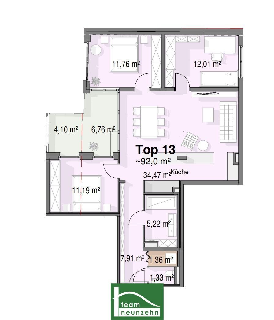 Wohnung zum Kauf 415.001 € 4 Zimmer 85,3 m²<br/>Wohnfläche 1.<br/>Geschoss Bahnhofstraße 22 Strasshof an der Nordbahn 2231