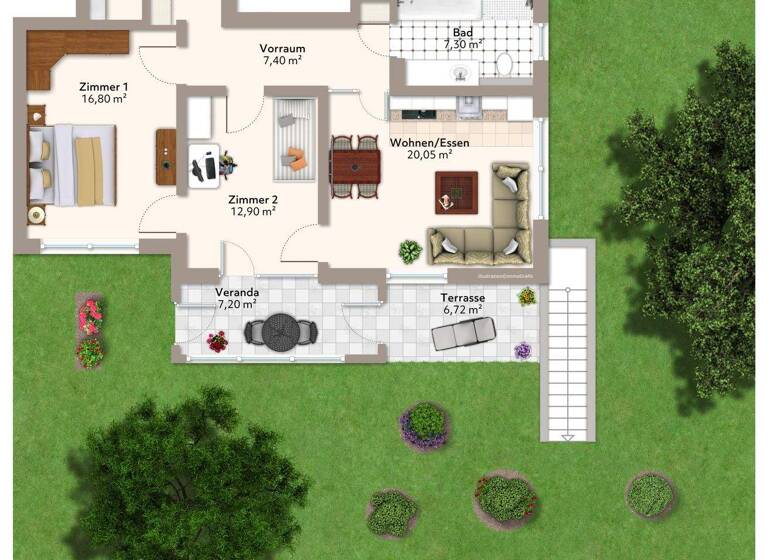 Wohnung zum Kauf - Erstbezug provisionsfrei 536.800 € 3 Zimmer 89 m² Kareth Lappersdorf 93138