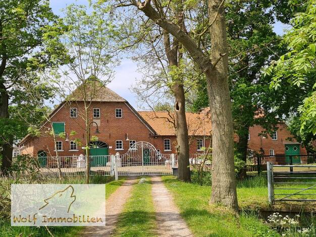 Bauernhaus zum Kauf 1.150.000 € 10 Zimmer 489 m² 20.328 m² Grundstück Esenshamm Nordenham 26954