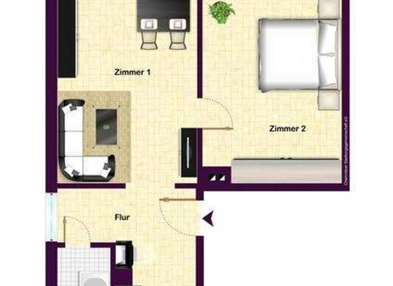 Wohnung zur Miete 294 € 2 Zimmer 49 m² 1. Geschoss frei ab sofort Rudolf-Krahl-Straße 18 Altendorf Chemnitz 09116