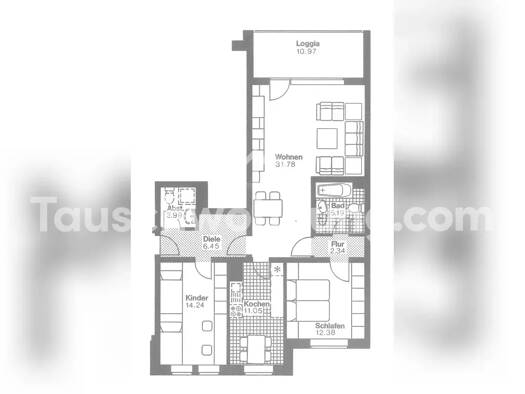 Wohnung zur Miete Tauschwohnung 1.000 € 3,5 Zimmer 90 m² EG Alt-Langenhagen Langenhagen 30853