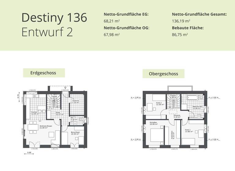 Einfamilienhaus zum Kauf provisionsfrei 447.000 € 4 Zimmer 131 m² 774 m² Grundstück Haselund 25855