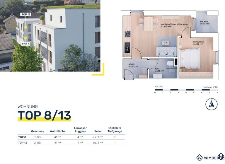 Wohnung zum Kauf - Erstbezug 181.600 € 2 Zimmer 41 m² Linzer Straße 6 Vöcklabruck 4840