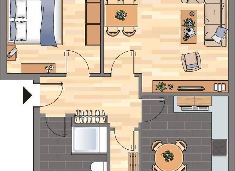 Wohnung zur Miete 539 € 2 Zimmer 56 m² 2. Geschoss frei ab 13.03.2026 Eschenweg 35 Zeven 27404
