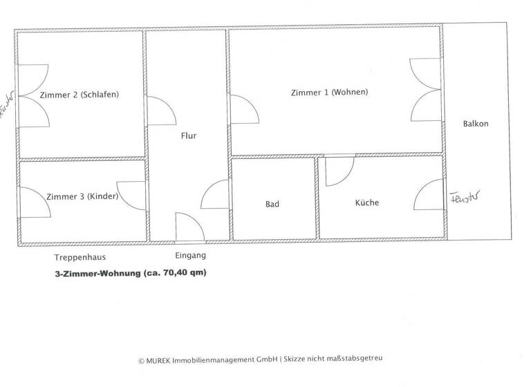 Wohnung zur Miete 389 € 3 Zimmer 70,4 m² frei ab sofort Oswald-Schmidt-Straße 13 Ebersbach Ebersbach-Neugersdorf 02730