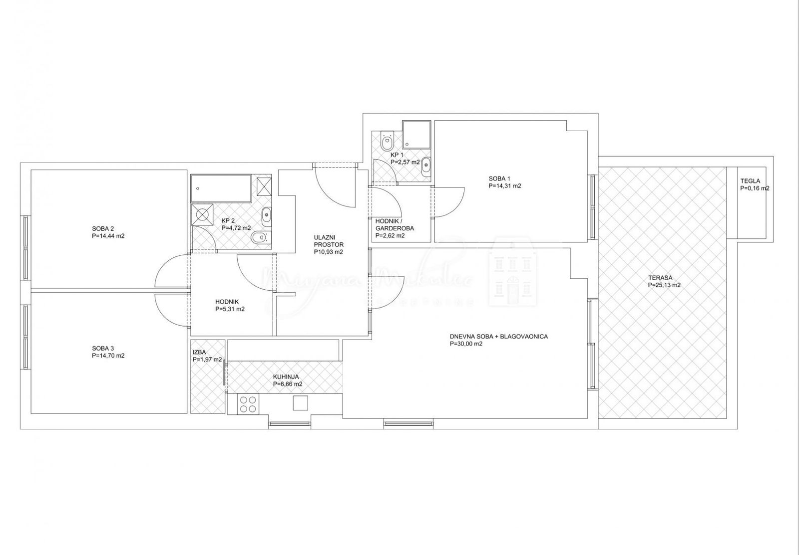 Wohnung zum Kauf 480.000 € 4 Zimmer 120 m²<br/>Wohnfläche 1.<br/>Geschoss Maksimir