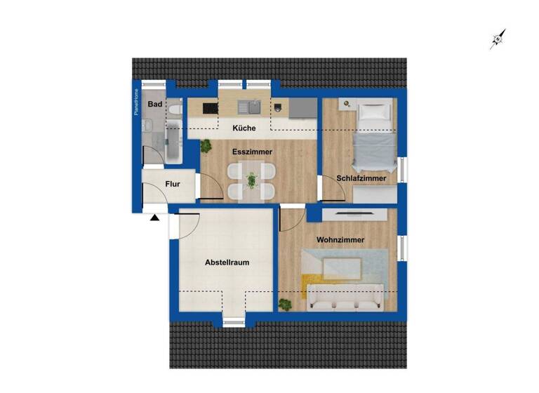 Wohnung zum Kauf provisionsfrei 65.000 € 2,5 Zimmer 43 m² 2. Geschoss Holsterhausen Herne 44625