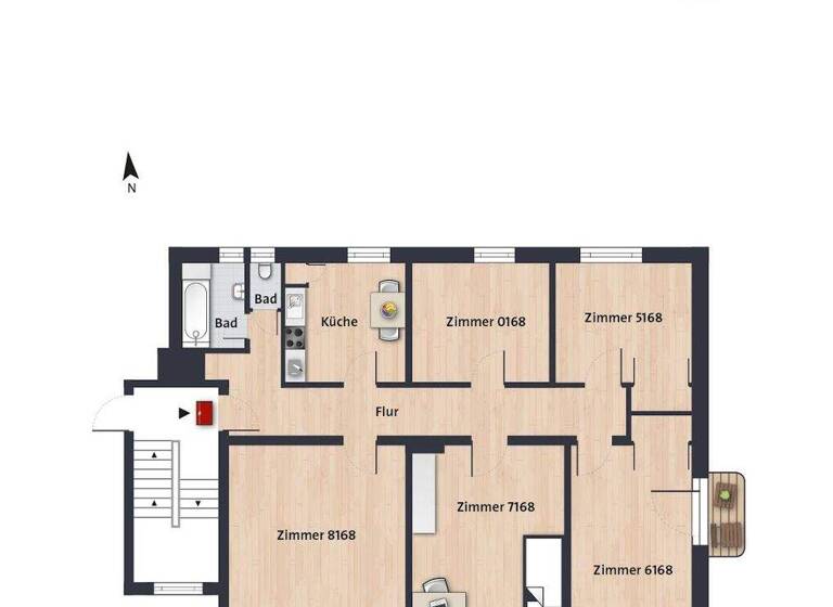 Studio zur Miete 159 € 1 Zimmer 22,7 m² 1. Geschoss frei ab 01.04.2026 Kleiststr. 6 Innenstadt Wolfsburg 38440