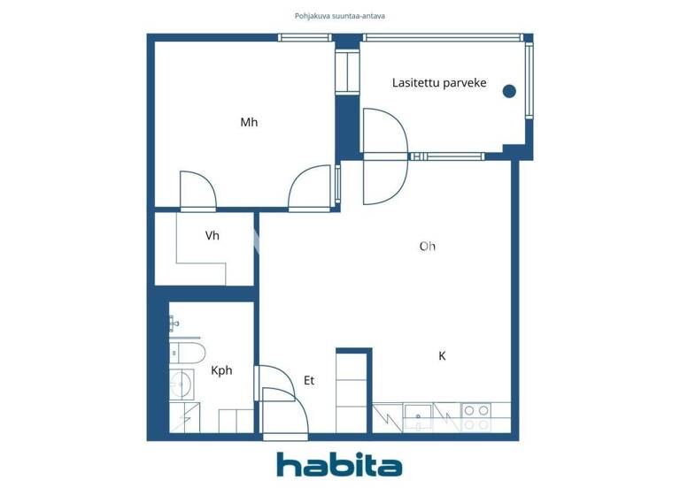 Studio zum Kauf 169.000 € 2 Zimmer 46,5 m² 4. Geschoss Kilterinrinne 10 Vantaa 01600