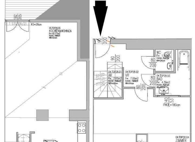 Wohnung zur Miete 798 € 2 Zimmer 96,1 m² frei ab sofort Kaiserfeldgasse 22 Innere Stadt Graz 8010