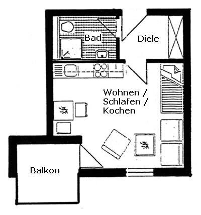 Wohnung zur Miete 199 € 1 Zimmer 30,2 m²<br/>Wohnfläche 3.<br/>Geschoss ab sofort<br/>Verfügbarkeit Bernsdorfer Straße 186 a Bernsdorf 425 Chemnitz 09126