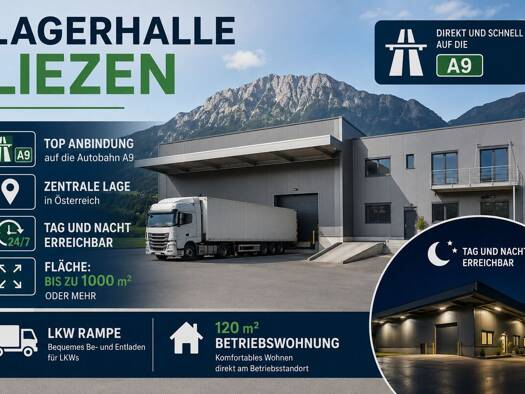 Halle/Industriefläche zur Miete provisionsfrei 2.000 m² Lagerfläche Liezen 8940