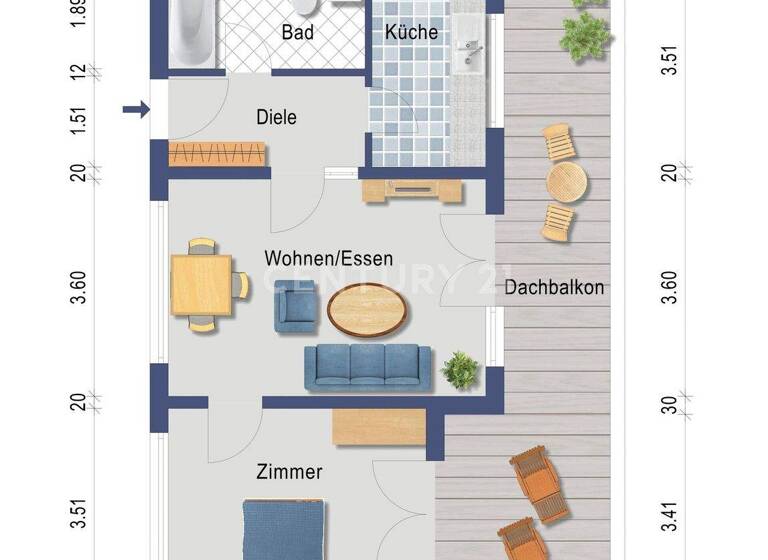 Wohnung zum Kauf 184.000 € 2 Zimmer 62 m² 4. Geschoss Rheinfelden 79618