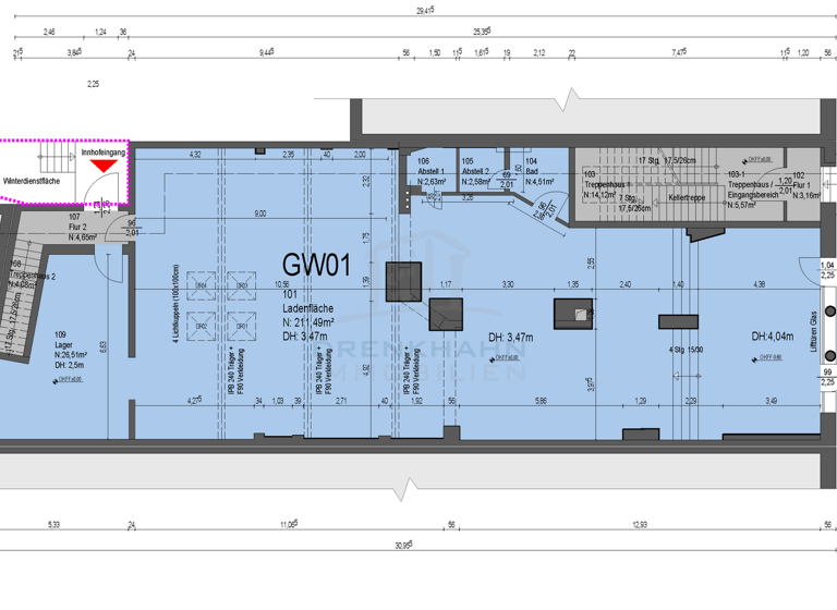 Gewerbeobjekt zum Kauf als Kapitalanlage geeignet 1.450.000 € 591,3 m² 337 m² Grundstück Mecklenburgstraße 15 Altstadt Schwerin 19053