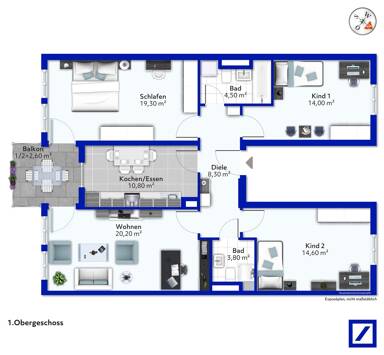 Wohnung zum Kauf 540.000 € 4 Zimmer 97,9 m² Markt Schwaben 85570