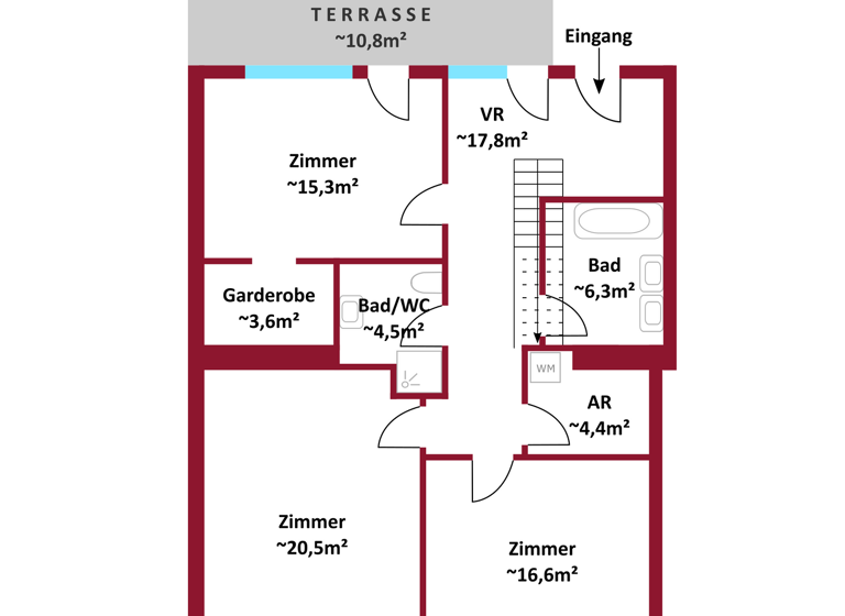 Wohnung zum Kauf 1.395.000 € 4 Zimmer 158,8 m² Wien 1040