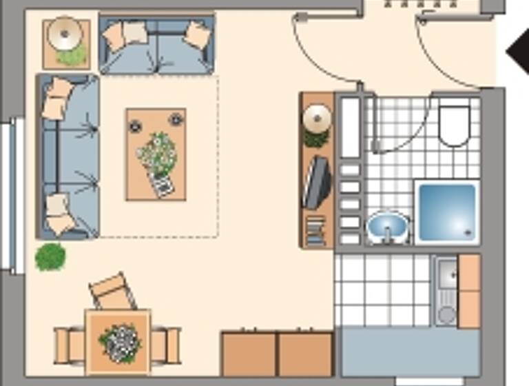 Wohnung zur Miete 449 € 1 Zimmer 31 m²<br/>Wohnfläche 4.<br/>Geschoss Graf-Galen-Straße 1B Kessenich Bonn 53129
