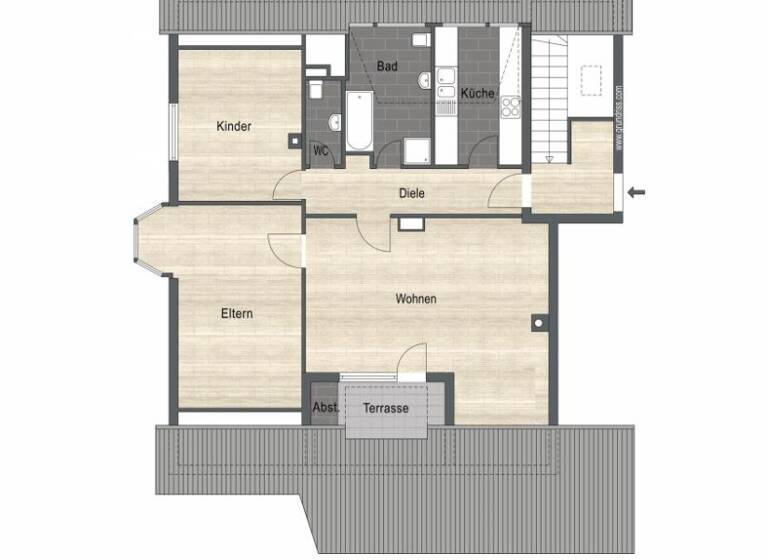 Wohnung zum Kauf 270.000 € 3 Zimmer 87 m²<br/>Wohnfläche Wintersdorf Zirndorf 90513