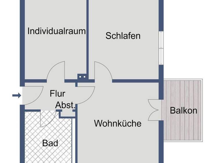 Wohnung zur Miete 333 € 2 Zimmer 53 m² 1. Geschoss Reichenbergerstraße 2 Hünfeld 36088