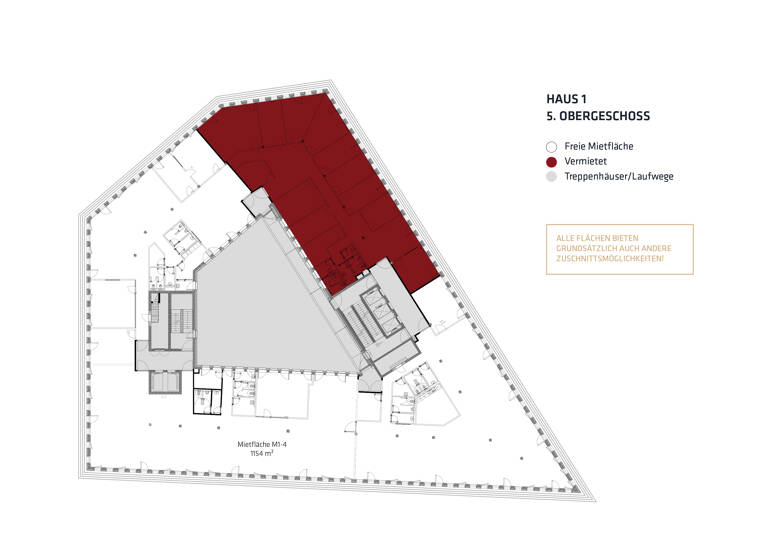Büro-/Praxisfläche zur Miete provisionsfrei 17,50 € 1.154 m²<br/>Bürofläche Bahnhofsplatz 42 Bahnhofsvorstadt Bremen 28195