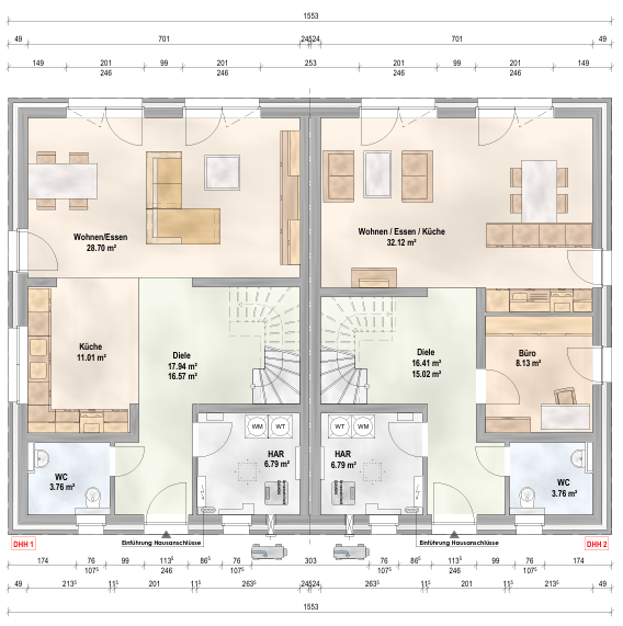 Doppelhaushälfte zum Kauf 475.000 € 5 Zimmer 120 m²<br/>Wohnfläche 416 m²<br/>Grundstück Adendorf Adendorf 21365