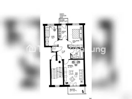 Wohnung zur Miete Tauschwohnung 960 € 3 Zimmer 68 m² 1. Geschoss Niendorf Eimsbüttel 22523