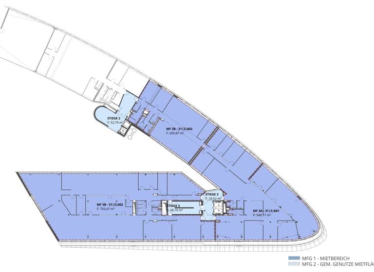 Bürofläche zur Miete 16,50 € 1.565,5 m² Bürofläche teilbar ab 260 m² Wien 1190