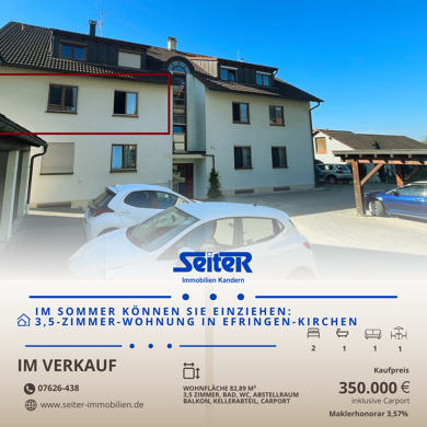 Wohnung zum Kauf 350.000 € 3,5 Zimmer 83 m² Efringen-Kirchen Efringen-Kirchen 79588