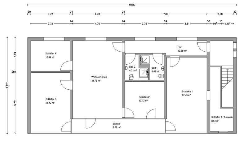 Wohnung zur Miete 700 € 5,5 Zimmer 138 m²<br/>Wohnfläche ab sofort<br/>Verfügbarkeit Werther Straße Pappelkrug Bielefeld 33619