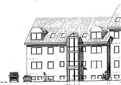 Wohnung zur Miete 350 € 2 Zimmer 53,5 m² Dachgeschoss, 2. Geschoss frei ab sofort Bodelwitzer Weg 8a Pößneck,Stadt Pößneck 07381
