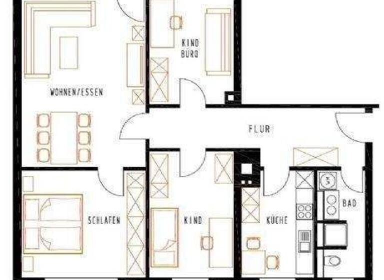 Wohnung zur Miete 900 € 4 Zimmer 104 m² 1. Geschoss frei ab sofort Böcklinstr. 50 Altstadt Bayreuth 95447