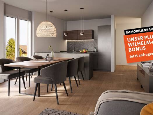Wohnung zum Kauf - Erstbezug provisionsfrei 311.000 € 2 Zimmer 47,1 m² 1. Geschoss Reichshofstraße 4 Mäder 6841