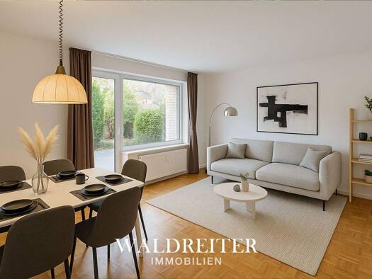 Terrassenwohnung zum Kauf 332.500 € 2 Zimmer 67 m² 2 Geschosse frei ab sofort Rolfinckstraße 44 Wellingsbüttel Hamburg 22391