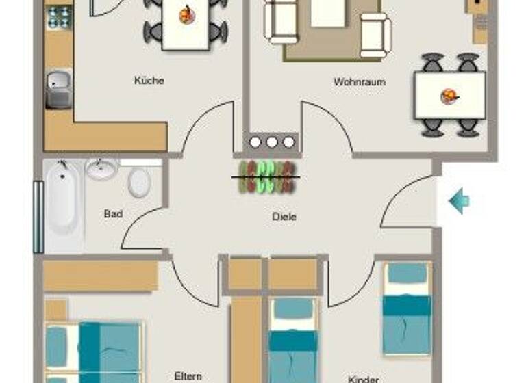 Wohnung zur Miete 512 € 3,5 Zimmer 71 m² 3. Geschoss Achternbergstraße 80 Rotthausen Gelsenkirchen 45884