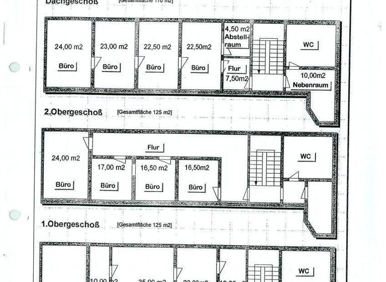 Bürofläche zum Kauf 260.000 € 16 Zimmer 455 m² Bürofläche Apolda 99510