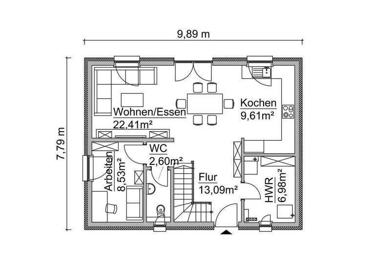 Einfamilienhaus zum Kauf provisionsfrei 308.135 € 4 Zimmer 116 m² 653 m² Grundstück Kandelin Süderholz 18516