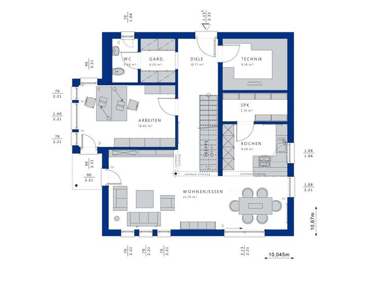 Einfamilienhaus zum Kauf provisionsfrei 951.510 € 7 Zimmer 177 m² 590 m² Grundstück Reinheim 64354
