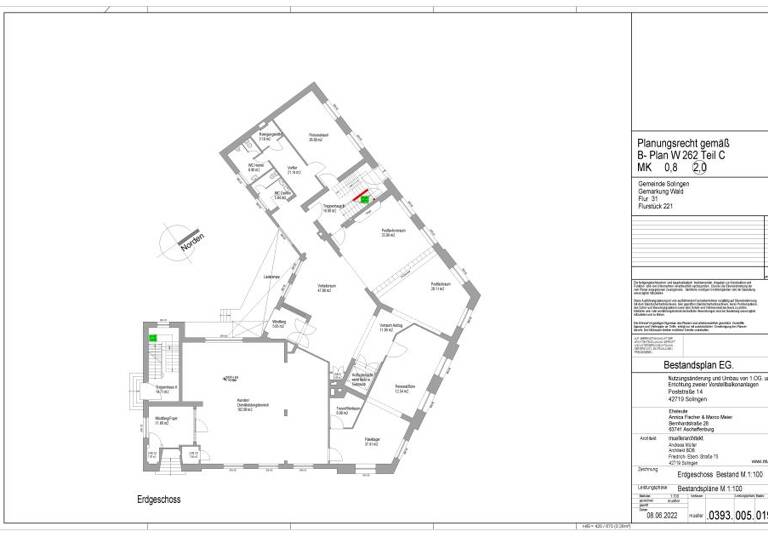 Büro zur Miete 3.000 € 401 m² Bürofläche Poststraße 14 Wald Solingen 42719