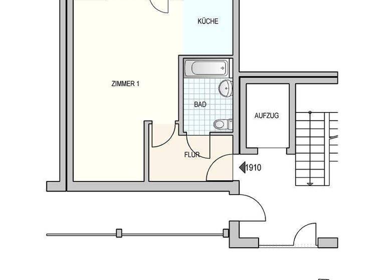 Studio zur Miete nur mit Wohnberechtigungsschein 280 € 1 Zimmer 43,1 m² EG frei ab 01.03.2026 Hasenberg 3 Uelzen 29525