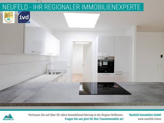 Wohnung zur Miete 1.818 € 2 Zimmer 101,3 m² 4. Geschoss frei ab sofort Wartbergstraße 8 Heilbronn Heilbronn 74072