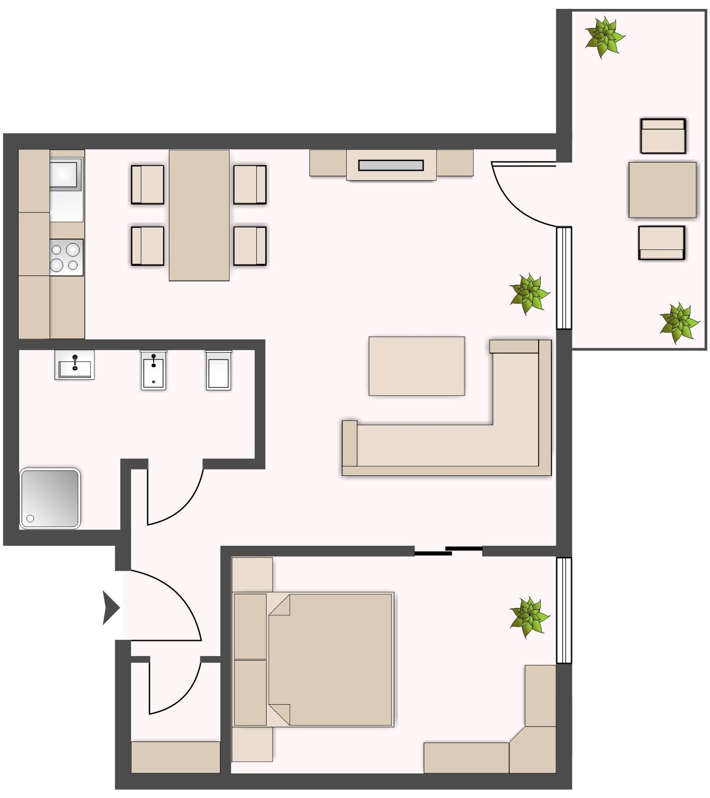 Wohnung zum Kauf 298.000 € 2 Zimmer 42 m²<br/>Wohnfläche EG<br/>Geschoss ab sofort<br/>Verfügbarkeit Kaiserallee 35a Alt-Travemünde / Rönnau Lübeck 23570