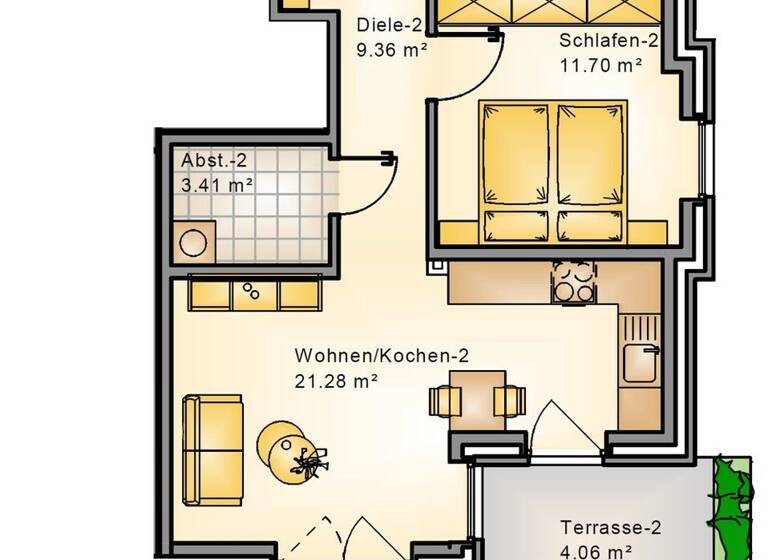 Wohnung zum Kauf 299.000 € 2 Zimmer 57,8 m² Donnerschwee Oldenburg 26123