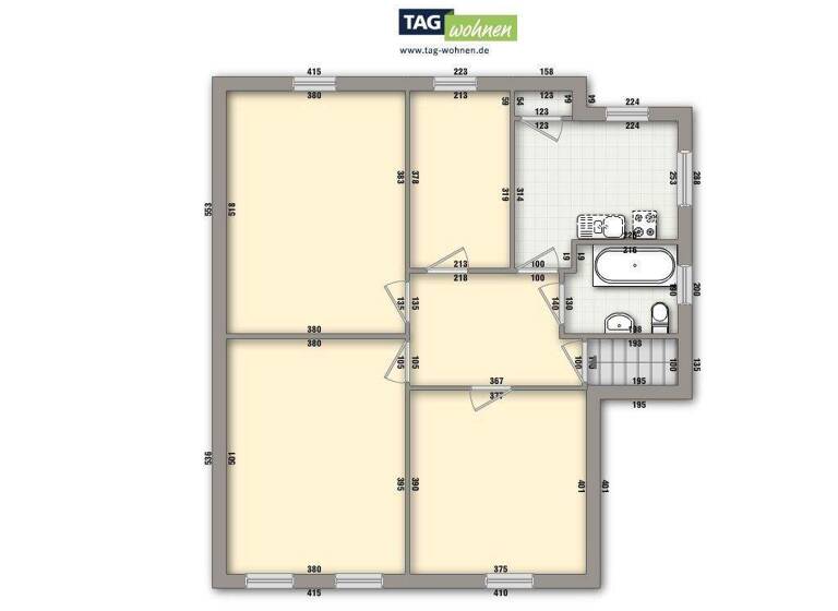Wohnung zur Miete 465 € 4 Zimmer 83,8 m² 2. Geschoss frei ab 14.04.2026 Leimbacher Straße 19 Nordhausen 99734